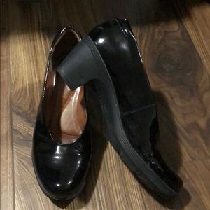 Clark’s Artisan black patent leather